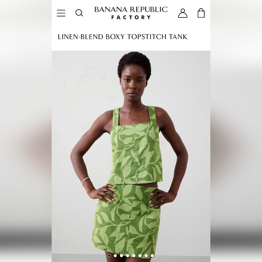 NWT Banana Republic Factory Linen Crop Top